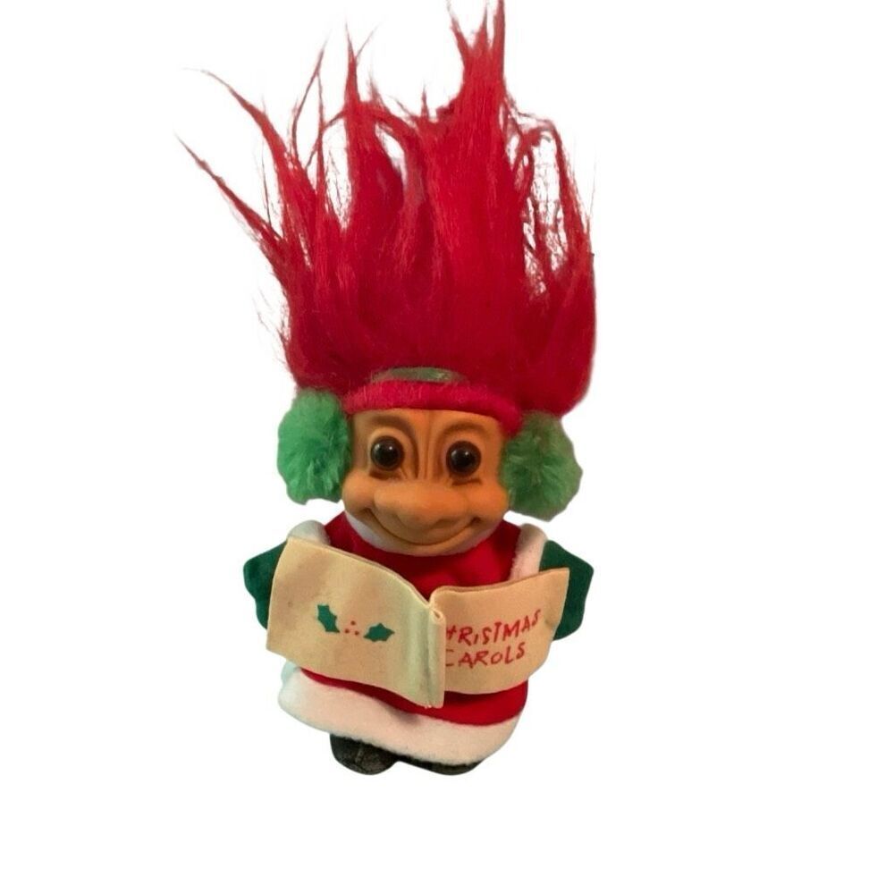Christmas Carols Vintage Russ Troll Doll